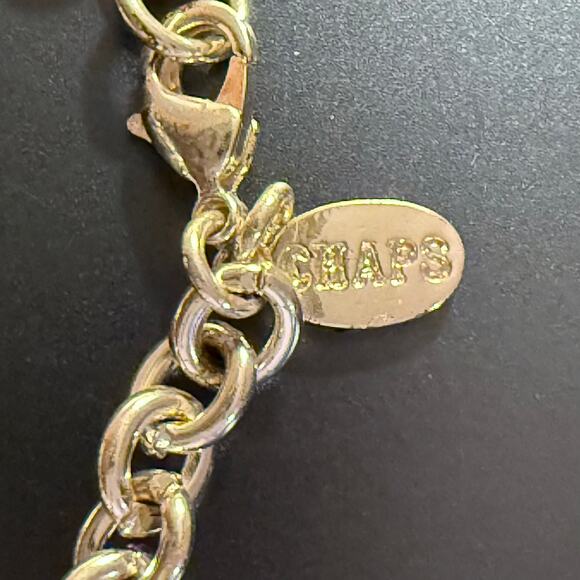 CHAPS Silver Tone Paillette Charm Bracelet - Picture 5 of 8